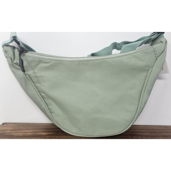 Enchantment Nylon Dumpling Half Crescent Crossbody Sage Green NWT Lightweight - Picture 2 of 9